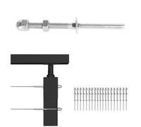 Sidasu 20 Pack Cable Railing Kit -316 Stainless Steel Cable Tensioner for 1/8" Cable Wire Rope for 2x2 Metal Post,Cable Railing System Fitting Terminal,DIY Balustrade CR02