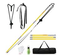 Sidasu Arborist Throw Line Launcher Kit with Weighted Throw Bag & Trigger Release, Fiberglass Pole Rope Placement Tool for Tree Climbing, Rigging & Trimming, Effort-Saving Line Setter Equipment