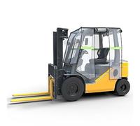 Sidasu Clear Forklift Cab Enclosure Cover,Forklift Cover for Rain,UV Protection All Weather,Universal Fit,Forklift Accessories Fits Forklift Capacity Up to 8000 Lbs