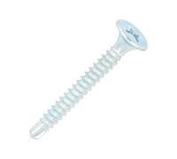 SiDAX | Drywall Screws | Fine Thread | Phillips | Bugle | Clear Zinc | 3.5 x 25mm | Box 1000 pcs (DRY07-35025)