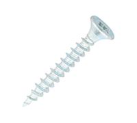 SiDAX | General-Purpose Woodscrews | PoziDrive | Countersunk | Clear Zinc | 4.0 x 30mm | Box 200 pcs (CHP02-040030)