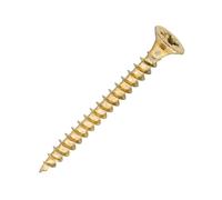 SiDAX | General-Purpose Woodscrews | PoziDrive | Countersunk | Yellow Zinc | 3.5 x 35mm | Box 200 pcs (CHP01-035035)