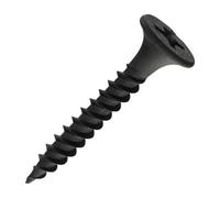SiDAX Limited Sidax Drywall Screws - Fine Thread - Phillips - Bugle - Black - 3.5 X 25mm - Box 200 Pcs