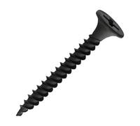 SiDAX Limited Sidax Drywall Screws - Fine Thread - Phillips - Bugle - Black - 3.5 X 32mm - Box 1000 Pcs