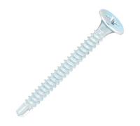 SiDAX Limited Sidax Drywall Screws - Self-Drilling - Phillips - Bugle - Clear Zinc - 3.5 X 38mm - Box 1000 Pcs