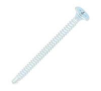 SiDAX Limited Sidax Drywall Screws - Self-Drilling - Phillips - Bugle - Clear Zinc - 3.5 X 50mm - Box 1000 Pcs
