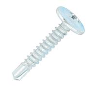 SiDAX Limited Sidax Drywall Screws - Self-Drilling - Phillips - Wafer - Clear Zinc - 4.2 X 25mm - Box 1000 Pcs