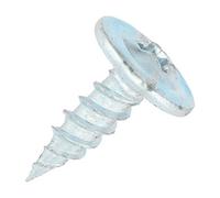 SiDAX Limited Sidax Drywall Screws - Sharp Point - Phillips - Wafer - Clear Zinc - 4.2 X 13mm - Box 1000 Pcs
