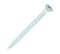 SiDAX Limited Sidax General-Purpose Woodscrews - Pozidriv - Countersunk - Clear Zinc - 4.0 X 50mm - Box 200 Pcs