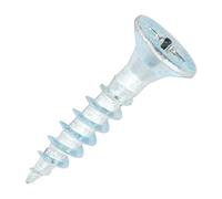 SiDAX Limited Sidax General-Purpose Woodscrews - Pozidriv - Countersunk - Clear Zinc - 5.0 X 25mm - Box 200 Pcs