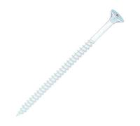 SiDAX Limited Sidax General-Purpose Woodscrews - Pozidriv - Countersunk - Clear Zinc - 5.0 X 90mm - Box 100 Pcs