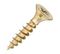 SiDAX Limited Sidax General-Purpose Woodscrews - Pozidriv - Countersunk - Yellow Zinc - 3.0 X 15mm - Box 200 Pcs