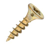 SiDAX Limited Sidax General-Purpose Woodscrews - Pozidriv - Countersunk - Yellow Zinc - 3.5 X 15mm - Box 200 Pcs