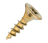 SiDAX Limited Sidax General-Purpose Woodscrews - Pozidriv - Countersunk - Yellow Zinc - 4.0 X 15mm - Box 200 Pcs