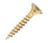 SiDAX Limited Sidax General-Purpose Woodscrews - Pozidriv - Countersunk - Yellow Zinc - 4.0 X 25mm - Box 200 Pcs
