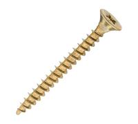 SiDAX Limited Sidax General-Purpose Woodscrews - Pozidriv - Countersunk - Yellow Zinc - 4.0 X 40mm - Box 200 Pcs