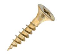 SiDAX Limited Sidax General-Purpose Woodscrews - Pozidriv - Countersunk - Yellow Zinc - 5.0 X 25mm - Box 200 Pcs