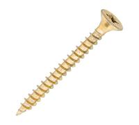 SiDAX Limited Sidax General-Purpose Woodscrews - Pozidriv - Countersunk - Yellow Zinc - 5.0 X 50mm - Box 200 Pcs