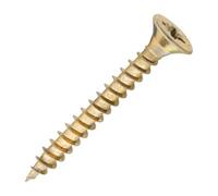 SiDAX Limited Sidax General-Purpose Woodscrews - Pozidriv - Countersunk - Yellow Zinc - 6.0 X 50mm - Box 200 Pcs