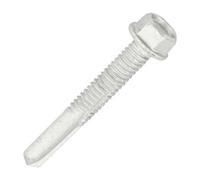 SiDAX Limited Sidax Hex Head Self-Drilling Screws - Heavy Section Steel - Exterior Silver - 5.5 X 38mm - Box 100 Pcs