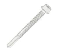 SiDAX Limited Sidax Hex Head Self-Drilling Screws - Heavy Section Steel - Exterior Silver - 5.5 X 55mm - Box 100 Pcs