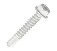 SiDAX Limited Sidax Hex Head Self-Drilling Screws - Light Section Steel - Exterior Silver - 5.5 X 32mm - Box 100 Pcs