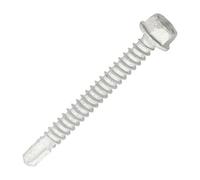SiDAX Limited Sidax Hex Head Self-Drilling Screws - Light Section Steel - Exterior Silver - 5.5 X 50mm - Box 100 Pcs