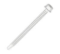 SiDAX Limited Sidax Hex Head Self-Drilling Screws - Light Section Steel - Exterior Silver - 5.5 X 70mm - Box 100 Pcs
