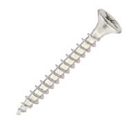 SiDAX Limited Sidax Stainless Steel Woodscrews - Pozidriv - Countersunk - A2 Stainless Steel - 3.5 X 30mm - Box 200 Pcs