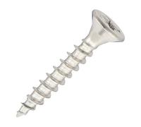 SiDAX Limited Sidax Stainless Steel Woodscrews - Pozidriv - Countersunk - A2 Stainless Steel - 4.0 X 25mm - Box 200 Pcs