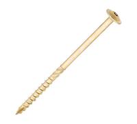 SiDAX Limited Sidax Timber Frame Screws - Torxdriv - Wafer Head - Yellow Zinc - 6.7 X 125mm - Box 50 Pcs