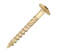 SiDAX Limited Sidax Timber Frame Screws - Torxdriv - Wafer Head - Yellow Zinc - 6.7 X 60mm - Box 50 Pcs