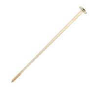 SiDAX Limited Sidax Timber Frame Screws - Torxdriv - Wafer Head - Yellow Zinc - 8.0 X 300mm - Box 25 Pcs