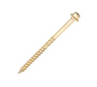 SiDAX | Timber Frame Screws | Hex Head | Yellow Zinc | 6.7 x 100mm | Box 50 pcs (TFS04-67100)