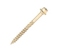 SiDAX | Timber Frame Screws | Hex Head | Yellow Zinc | 6.7 x 75mm | Box 50 pcs (TFS04-67075)