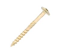 SiDAX | Timber Frame Screws | TorxDrive | Wafer Head | Yellow Zinc | 6.7 x 75mm | Box 50 pcs (TFS05-67075)