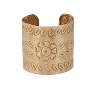 Siddhatva Bohemian Gypsy Indian Handmade Ethnic Silver Gold Oxidized Kada Cuff Bracelet Bangles Jewelry, M, Zinc, no gemstone