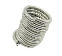 Siddhatva Silver Indian Bangles Sprial Indian Handmade Ethnic Silver Polish Kada Bracelet Bangles Jewelry