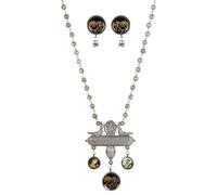 Siddhatva Statement Afghani Antique Silver Oxidized Indian Trendy Ethnic Padmavat Coins Long Necklace Jewelry