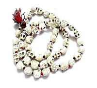 Siddhratan Goddess Kali Mund Mala Skeleton Bead White Color Mala (54+1 Beads)