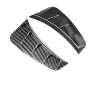 Side Air Outlet Trim Flow Hood Exterior Style Decorative Car Decal Universal Automobile Side Wing Leaf Panel Accessories(Carbon fibre)