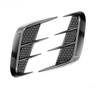 Side Air Vent Trim, 2 Pack Car Fender Decals, Fake Side Air Vents Sticker, Anti-Collision Protection, Glossy Black Carbon Fiber Style, Fit for Cars SUVs Trucks(Glossy black)