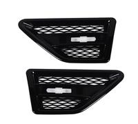 Side Air Vent Trim Grill, Gloss Black Car Grill Mesh Vent Decoration, Replacement for 2 LR2, Front Left Right