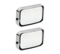Side Aspherical For Back Passenger Adjustable Blind Spot Rear View Mirror Wide Angle Rearview 2Pcs Car Convex HD(2pcs Sliver)