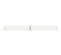 Side Awning Cream/Grey 140x1200cm Polyester PU Coated Steel Retractable Privacy