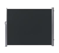 Beliani Side Awning Dorio 305/160cm Graphite Grey, Grey