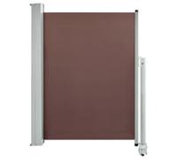 vidaXL Patio Retractable Side Awning 80x300 cm Brown, Brown