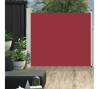 vidaXL Patio Retractable Side Awning Red Privacy Screen Canopy Sunshade Garden