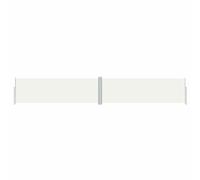 vidaXL Retractable Side Awning - Garden Privacy Screen Cream 160x1000 cm Polyester PU-coated