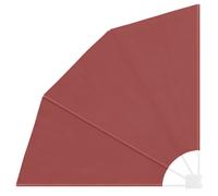 Collapsible Side Awning Terracotta 210x210 cm Polyester Steel Frame Privacy Fold